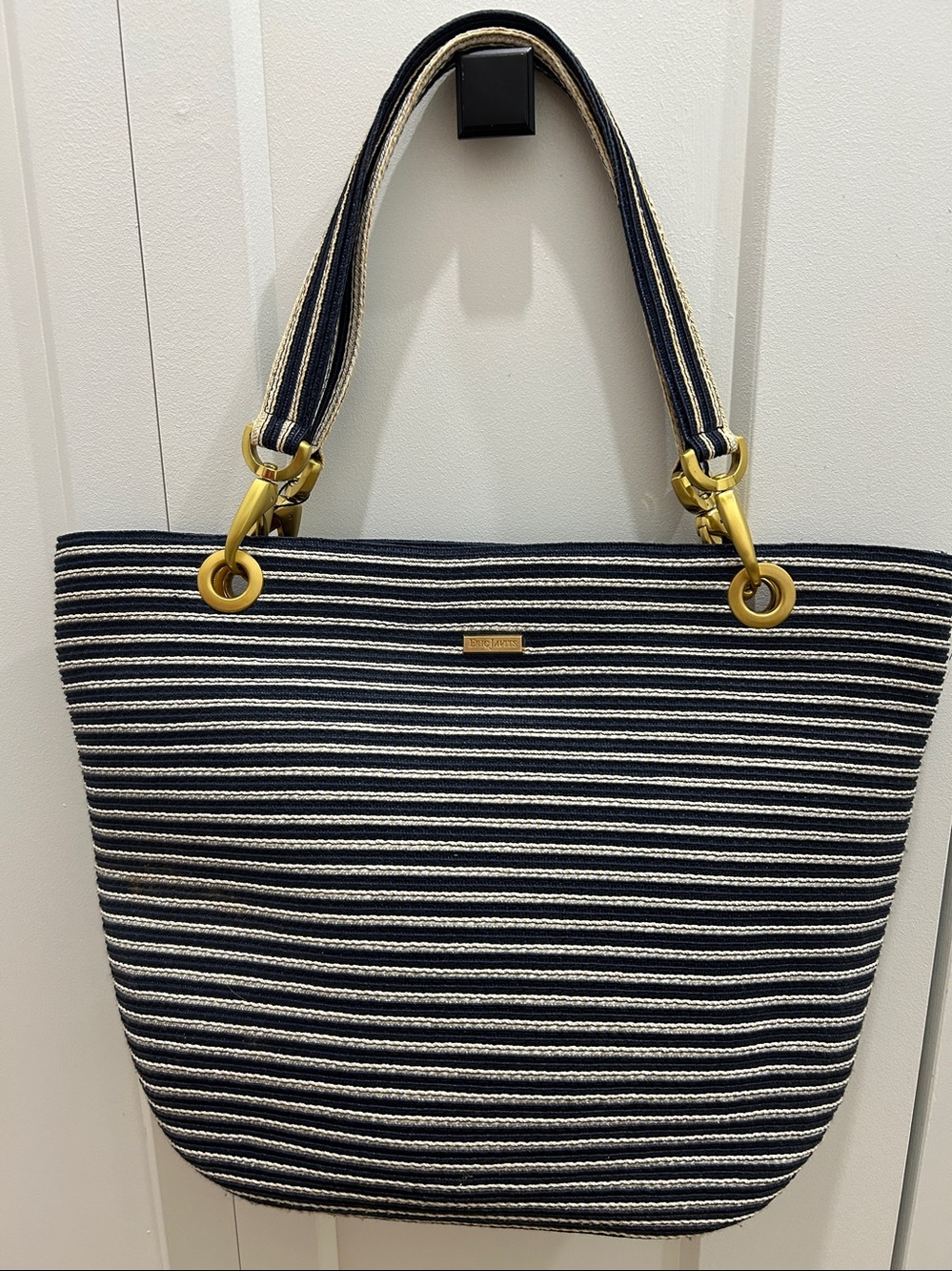 NWOT Eric Javits Straw Shoulder / Bucket  Bag - Picture 3 of 16